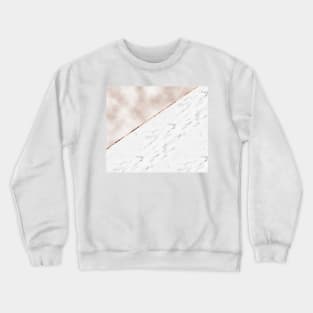 Monaco rose gold marble Crewneck Sweatshirt